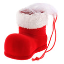 Christmas Plush Boots Shoes Candy Bag Santa Claus Tree Hanging DÃ©cor