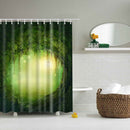 Bathroom Shower Sheer Waterproof Polyester Curtain Panel w/12 Hooks Dreamland