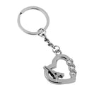 1pcs Alloy Diamante Love Eiffel Tower Shape Pendant Keyring Keychain