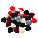 30 Pieces Mixed Acrylic Flocking Felt Spacer Beads Heart Beads DIY Pendant Charms Fit Necklace&Bracelet&Earring 18x20mm