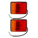 2 Pieces 10-30V LED Square Lights Trailer Side Lamp License Plate Lamp