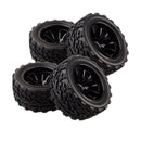 4Pcs RC Car 1/10 Racing Wheel Rim Tires Diameter 118mm for 1/10 HSP HPI REDCAT TRAXXAS