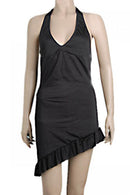 Women Girls Fashionable Mini Dress With Underwear Dancing Party Costume S/M Black