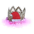 Princess Crown Headband W/ Christmas Hat Decor Party Cake Smash Photo Prop