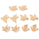 10 Pieces Mixed Wooden Cutouts Birds Shapes, MDF, Craft Shape, Embellishments, Decoration, Scrapbooking, DIY Art Wood Craft Pieces