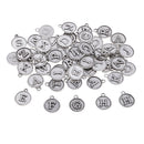 52 Pieces Antique Silver Tone Round 26 Alphabet English Letters Charms Pendants for DIY Jewelry Making Crafting Fit Necklace Bracelet Spacers Dangle Beads