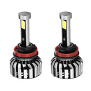 1 Pair N7 H11 4-LED Headlight Headlamps Bulbs Conversion Kit 6000K Pure White