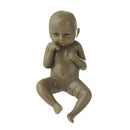 2.75'' Reborn Baby Boy Dolls Realistic Mini Lifelike Full Body Newborn Brown