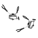 2 Pieces Heavy Duty Fishing Rod Pole Rest Boat Dock Rail Mounted Clamp On Grip Holder