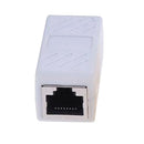 RJ45 Female to Female Network Ethernet Connector Adapter Coupler Extender White