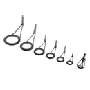 7pcs Fishing Rod Eye Ceramic Ring Lure Rod Guides Line Repair Tip Tops Rings