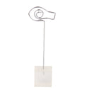 Translucent Cube Base Card Picture Memo Photo Clip Holder Fish Shape Wire Clip
