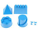 Set Of 6 Plastic Building Sand Molds Beach Sandcastle Sand Box Kids Toy Fun