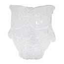 Antique Glass Votive Candle Holder Tea Light Candle Holder 9cm Dia Owl Shape, Wax Candle Cup