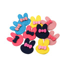 10 Pieces Lovely Baby Girls Children Suede Fabric Rabbit HairPin Clips