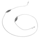 Silver Eyeglasses Sunglasses Holder Retainer Cord Necklace Chain String