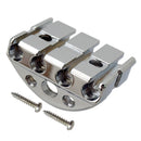 Silver 4 String Electric Headless Bass Guitar Locking Nut Set with Mounting Screws