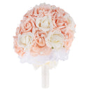 Artificial Flowers Simulation Bridesmaids Bouquet Wedding Home Decor Beige