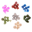 49PCS Polyhedral Dice for Dungeons & Dragons Dice DND RPG MTG Dice Game 16mm