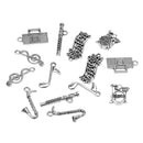 Pack of 14 Vintage Musical Instrument Charms Pendants DIY Jewelry Making Craft