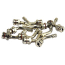 10Pcs Tubeless Truck Tyre Valve Stem 75 Degree Angled Universal for Car Truck RV Minibus Motorcycle Bike Scooter (Rim Hole 0.38inch)