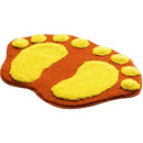 Floor Anti-Slip Orange Absorbent Footprint Plush Mat Carpet Bathroom Kitchen