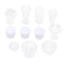 1/12 Dollhouse Miniature Tableware Clear Wine Glass Cups Set Kitchen Accessories Decor 11 Pieces
