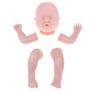 20inch Unpainted Reborn Kits Baby Doll with Head 3/4 Arms Full Legs Soft Silicone Newborn Baby Doll DIY Making Normal Skin