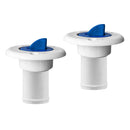 2 Pieces Nylon 1.5'' 38mm Water Deck Filler & Cap and Chain for Boat Tank Deck Fill