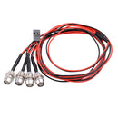 4pcs LED Light Kit Headlights Taillight White Red for 1/5 1/8 1/10 1/12 1/16 RC Car Upgrade Parts