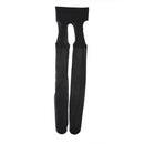 Womens Sexy Black Stockings Crotchless Stretchy Sheer Pantyhose Linger ELT