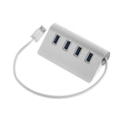 4-Port Aluminum USB 2.0 HUB Splitter High Speed PC Laptop  IMac MacBook ZAX