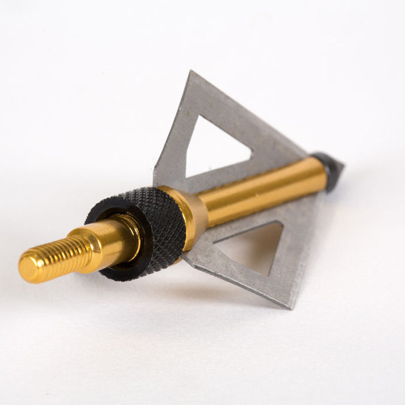 6 Archery Screw Tip Arrow Heads Broadheads Hunting Points 3 blades 100 Grain