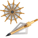 6 Archery Screw Tip Arrow Heads Broadheads Hunting Points 3 blades 100 Grain