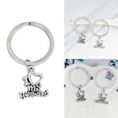 2 Pcs/set Romantic Wife Couple Couple Keychains Metal Key Holder Gifts