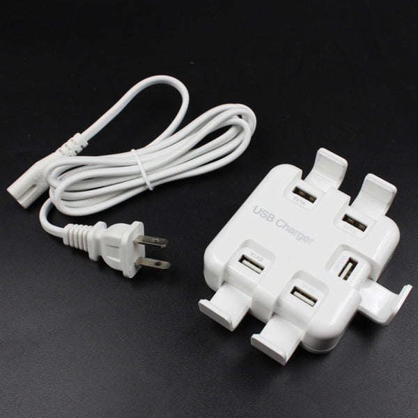 AC 5V 5Way Port USB Charger Adapter Hub Fast Charge 5 Port Wall Charge E TSN