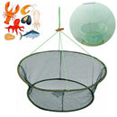 Foldable Fish Crab Net Shrimp Minnow Bait Trap Cast Dip Nylon Fishing Cage UKU