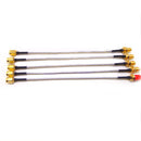 10 cm SMA female bulkhead to SMA male pigtail cable Semi-Flexible RG405 Ja OKO