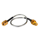 10 cm SMA female bulkhead to SMA male pigtail cable Semi-Flexible RG405 Ja OKO