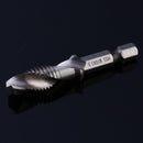 6X 53-58mm M3-M10 Hex Shank HSS Metric Hand Screw Thread Tap Taper Drill KIU