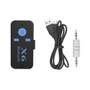 Pro X6 Wireless USB Mini Bluetooth Stereo Audio Music Car Adapter Mic
