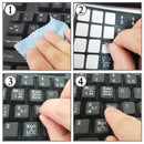 Computer Korean Keyboard Film Stickers Letters Alphabet Desktop  Scrub