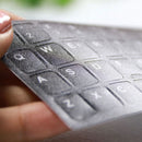 Computer German  Keyboard Film Stickers Letters Alphabet Desktop Scrub MBY