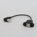 Black USB Angle 90 Degree Angle Extension Cable Male to Female Adapters Cord