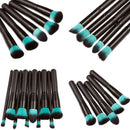 10Pc Makeup Brushes Tool Set Cosmetic Eyeshadow Face Powder Foundation Lip