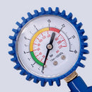 Car Truck Auto Motor Tyre Tire Air Pressure Gauge Meter Tester Tool Blue NGH