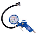 Car Truck Auto Motor Tyre Tire Air Pressure Gauge Meter Tester Tool Blue NGH