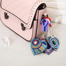 5x DIY Special Shaped Love Heart  Full Drill Diamond Painting Keychain WGM