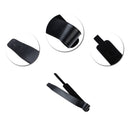 Black Adjustable Soft Leather Thick Strap for Electric Acoustic Guitar Bass