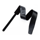 Black Adjustable Soft Leather Thick Strap for Electric Acoustic Guitar Bass